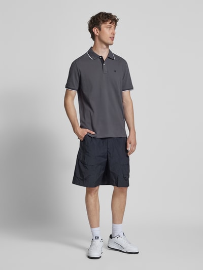 CHAMPION Regular Fit Poloshirt mit Logo-Stitching Anthrazit 1