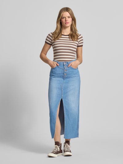 Pepe Jeans Ausgestellter Jeansrock aus Baumwoll-Mix Modell 'MIRA' Jeansblau 1