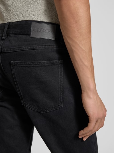 Closed Straight Fit Jeans aus Baumwolle Black 3