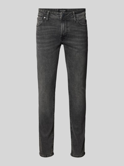 Jack & Jones Skinny Fit Jeans im 5-Pocket-Design Modell 'LIAM' Anthrazit 2