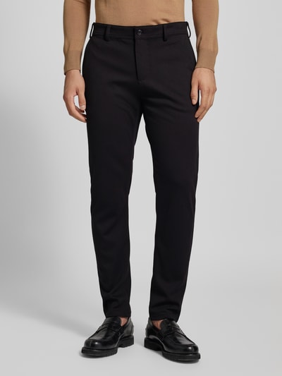 MCNEAL Super slim fit broek met achterzakken Zwart - 4