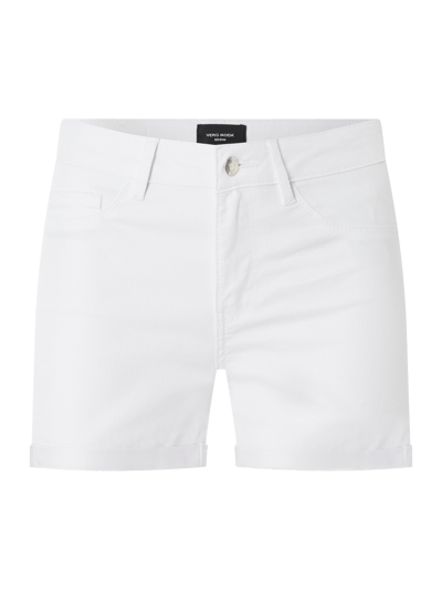 Vero Moda Jeansshorts mit Stretch-Anteil Modell 'Hot Seven' Weiss 1