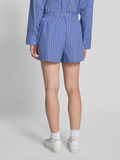 OH APRIL Regular fit korte broek met logopatch, model 'James' Donkerblauw - 5