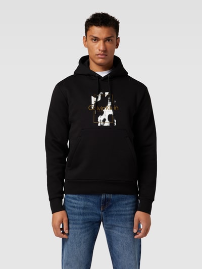 CK Calvin Klein Hoodie mit Label Print Modell CAMO black online kaufen