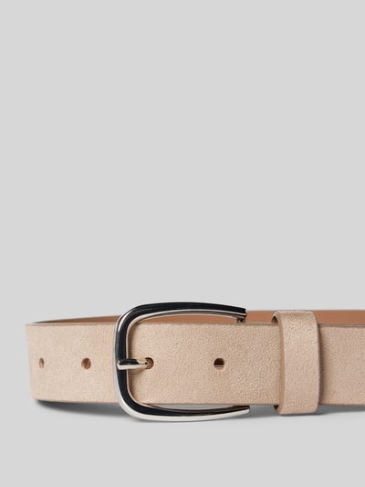 Tom Tailor Leren riem in effen design, model 'JESSICA' Taupe - 2