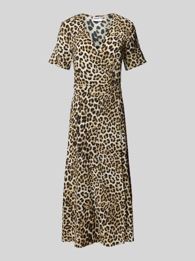 Jake*s Casual A-Linien Wickelkleid aus Viskose-Mix Sand 2