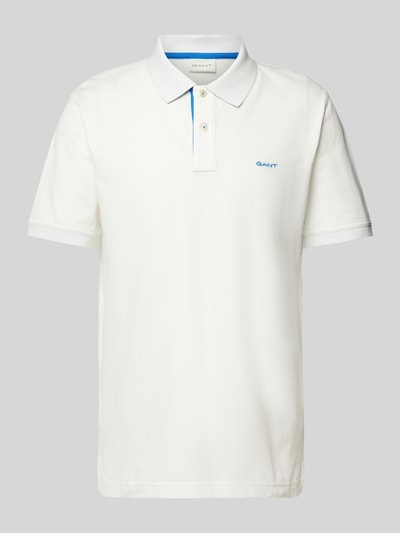 Gant Regular Fit Poloshirt mit Label-Stitching Offwhite 2