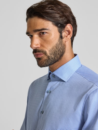 OLYMP SIGNATURE SLIM FIT Slim Fit Businesshemd mit Kentkragen Modell 'Savio' Bleu 3
