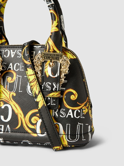 Versace Jeans Couture Handtasche mit Allover-Logo Black 3