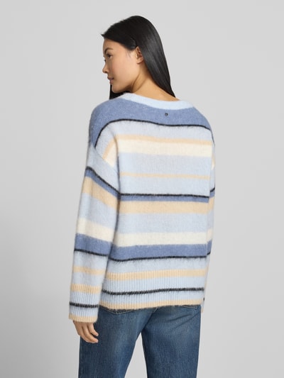 BOSS Orange Oversized Strickpullover mit Woll-Alpaka-Anteil Modell 'C_FOSSET' Hellblau 5