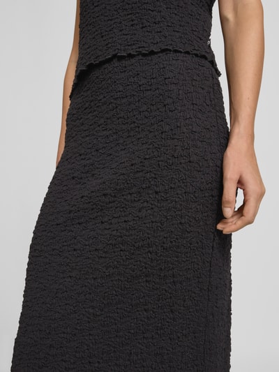 Tom Tailor Denim Eng anliegender Midi-Rock aus Baumwoll-Mix Black 3