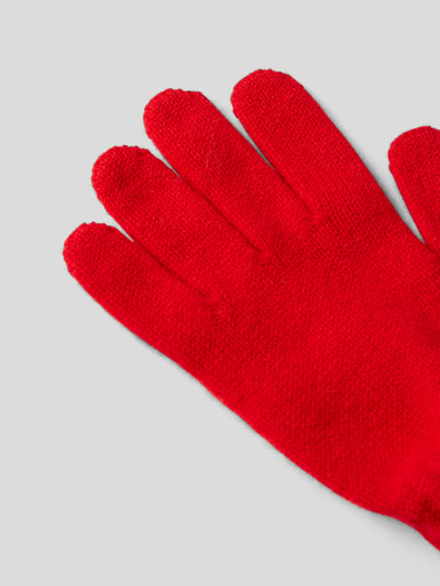 Le Bonnet Handschuhe aus Lammwolle Rot 3