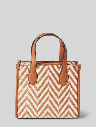 Guess Handtas met zigzagmotief, model 'SILVANA' Beige - 5