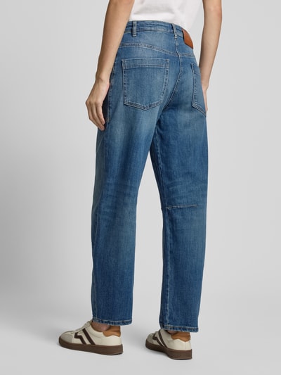 Cambio Straight Leg Jeans mit Ziernähten Modell 'OCEAN' Blau 5