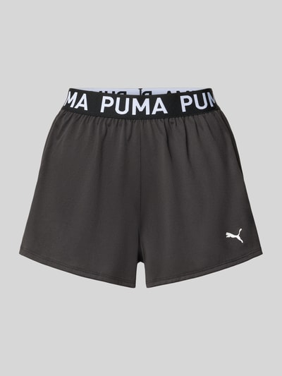 PUMA Szorty z elastycznym pasem z logo Czarny 2