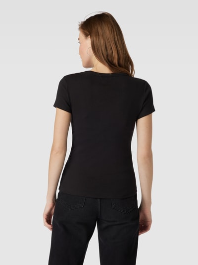 Tommy Jeans T-shirt met labeldetail Zwart - 5