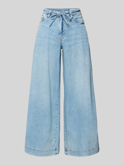 Produktfoto, Regular Fit Wide Leg Jeans aus reiner Baumwolle Modell 'AISA' von Vero Moda, stylizowana na denim, krój regular fit, szlufki na pasek, zapięcie na guzik i zakryty zamek błyskawiczny, 5 kieszeni, splot twill, bawełna