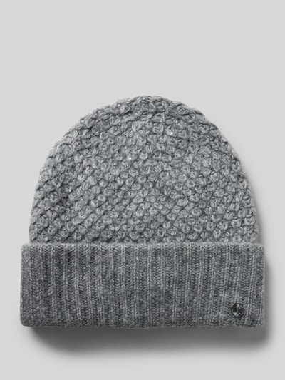 comma Muts met omslag en labeldetail Antraciet - 1