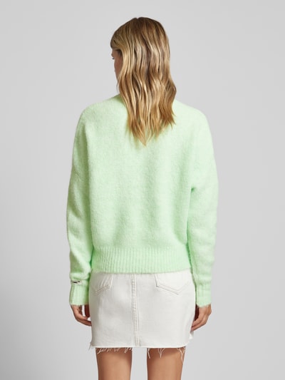 Colourful Rebel Gebreide pullover met ronde hals, model 'Olivia' Mintgroen - 5