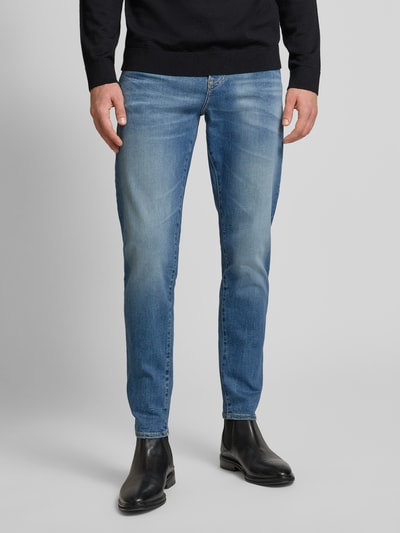 BOSS Orange Tapered Fit Jeans im 5-Pocket-Design Modell 'ONYX' Jeansblau 4