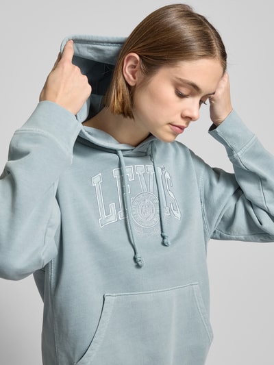 Levi's® Hoodie met labelstitching Blauw - 3