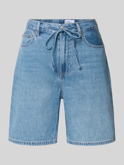 Produktfoto, Regular Fit Bermudas aus Baumwoll-Lyocell-Mix Modell 'VILLA' von Vero Moda in heller Denim-Optik, 5-Pocket-Design, Tunnelzug am Bund.