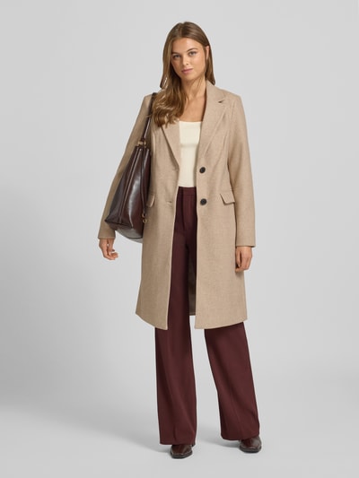 Vero Moda Regular Fit Mantel aus recyceltem Material Modell 'VINCEBERLIN' Sand 1