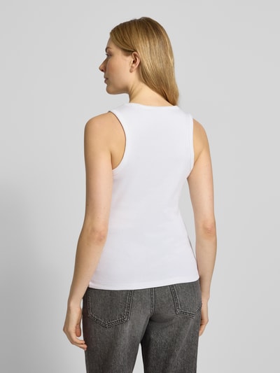 Tom Tailor Denim Slim Fit Tank Top aus Baumwoll-Mix Weiss 5