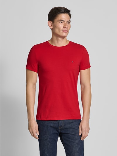 Tommy Hilfiger Slim Fit T-Shirt aus Baumwoll-Elasthan-Mix Rot 4