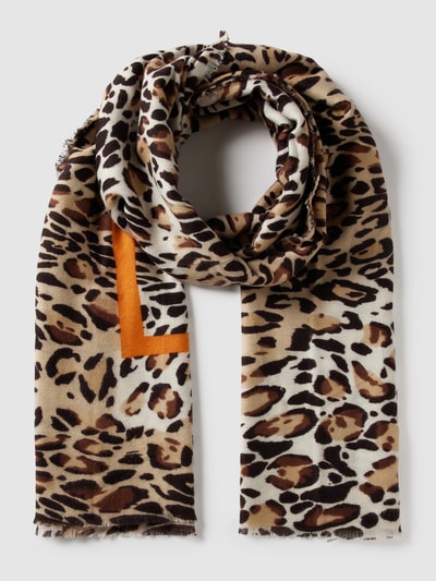 Liu Jo White Sjaal met dierenprint, model 'Stola Macula Animalier' Beige - 2