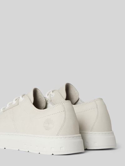 Timberland Sneakersy ze skóry w jednolitym kolorze Biały 2