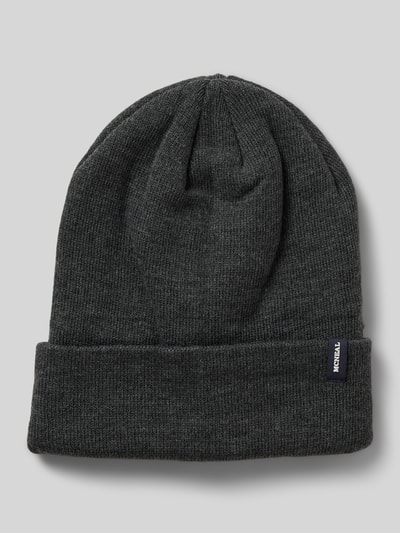MCNEAL Beanie mit Label-Detail Anthrazit 1