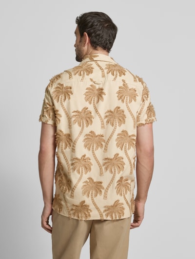 Drykorn Slim fit vrijetijdsoverhemd met stitchingdetails, model 'BIJAN' Beige - 5