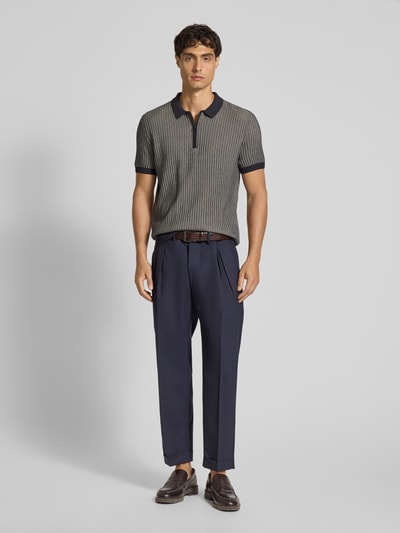 JOOP! Collection Slim Fit Poloshirt in Strick-Optik Modell 'Simeono' Marine 1