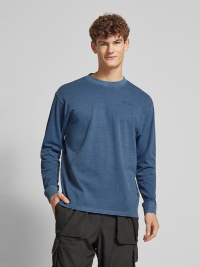 G-Star Raw Sweatshirt mit Label-Print Rauchblau 4