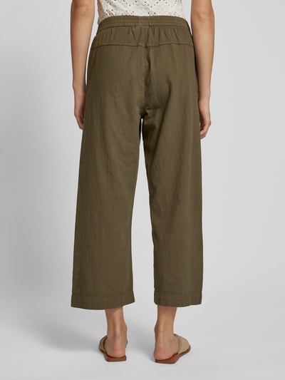 Kaffe Regular Fit Culotte mit elastischem Bund Modell 'Naja' Khaki 5