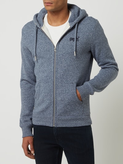 Superdry Sweatjacke mit Kapuze  Rauchblau Melange 4