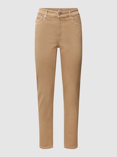 BOSS Orange Jeans mit Label-Patch Modell 'Straight' Camel 2