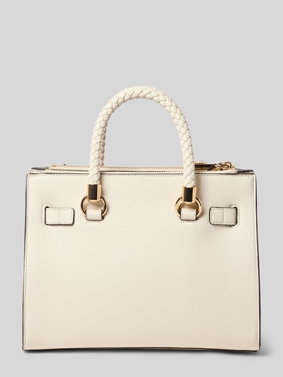 Liu Jo White Handtasche mit Label-Applikation Modell 'SATCHEL MANHATTAN' Offwhite 4