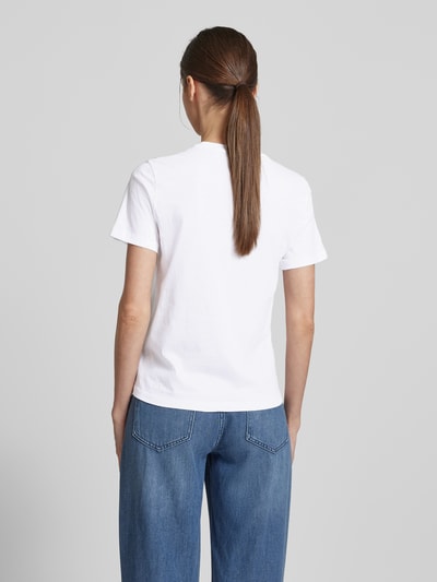 Gant T-Shirt mit Label-Print Weiss 5