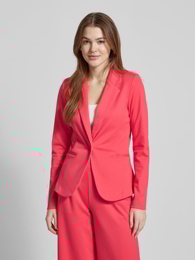 ICHI Slim fit blazer met paspelzakken, model 'KATE' Felroze - 4