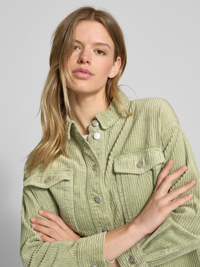 Only Oversized Hemdjacke aus reiner Baumwolle Modell 'MARINA-ENY' Mint 3