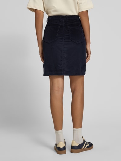 s.Oliver RED LABEL Uitlopende minirok in ribcordlook Marineblauw - 5