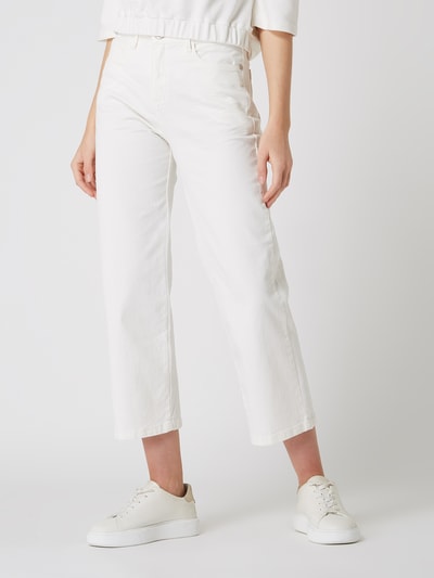 OPUS Wide Leg Jeans mit Stretch-Anteil Modell 'Marny' Offwhite 4