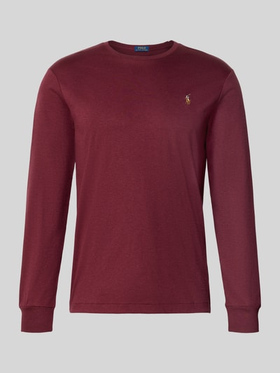 Polo Ralph Lauren Longsleeve mit gerippten Abschlüssen Bordeaux 2