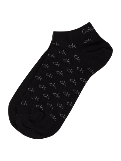 CK Calvin Klein Sneakersocken mit Stretch-Anteil im 2er-Pack  Black 1