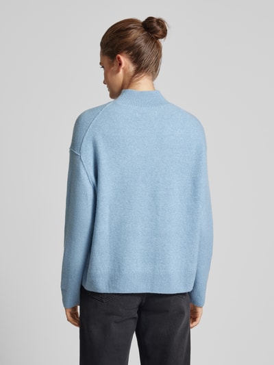 Marc O'Polo Denim Strickpullover mit Stehkragen Hellblau 5