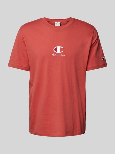 CHAMPION T-Shirt mit Label-Stitching Rot 2