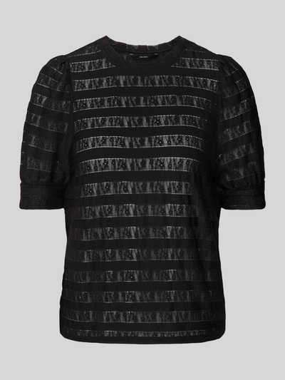 Vero Moda Bluzka ze wzorem w paski model ‘NICOLINE’ Czarny 2