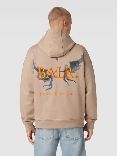 Balr. Hoodie met labelstitching, model 'Game of the Gods' Beige - 5